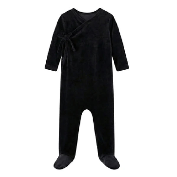 Coco Blanc Velour Footie