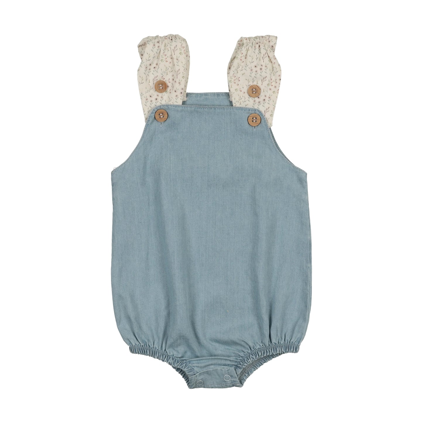 Mon Tresor Daisy Denim Girls Romper