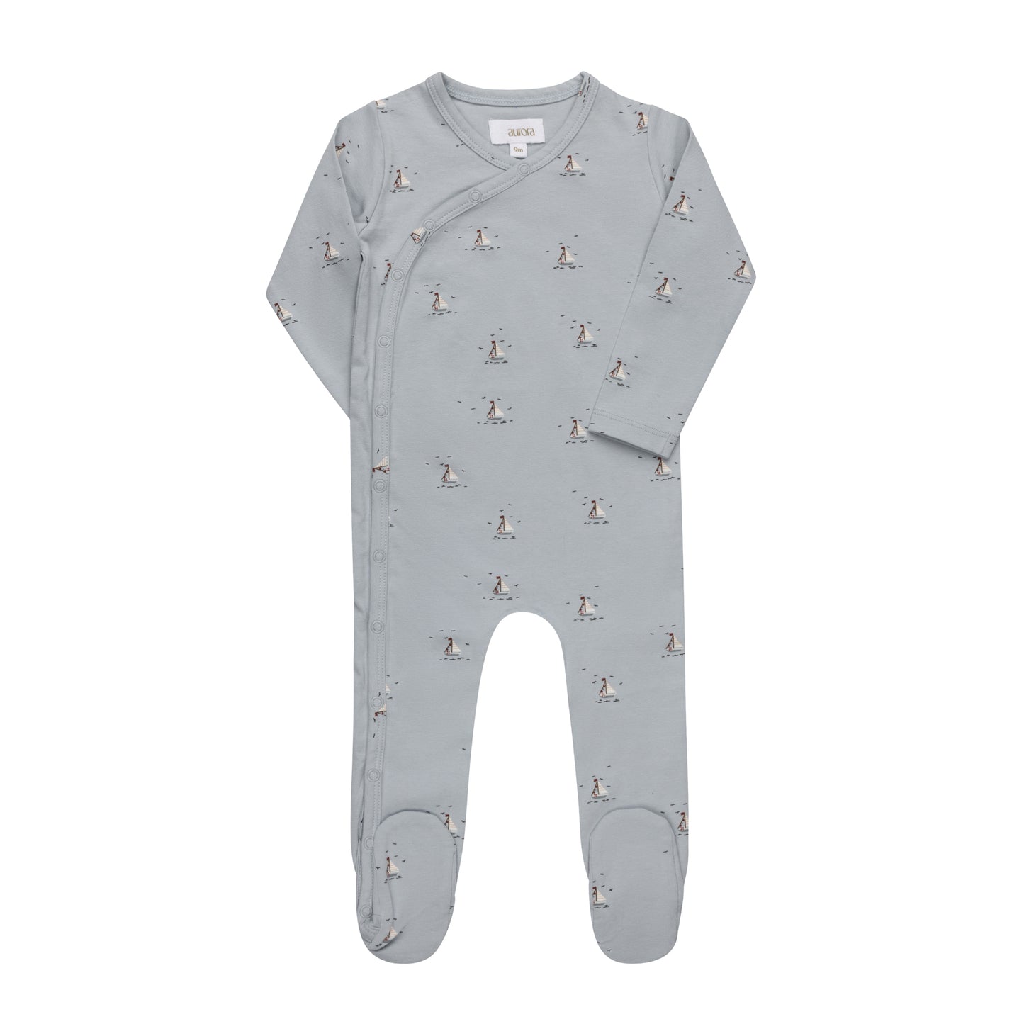 Elys Jersey Cotton Nautical Collection Footie