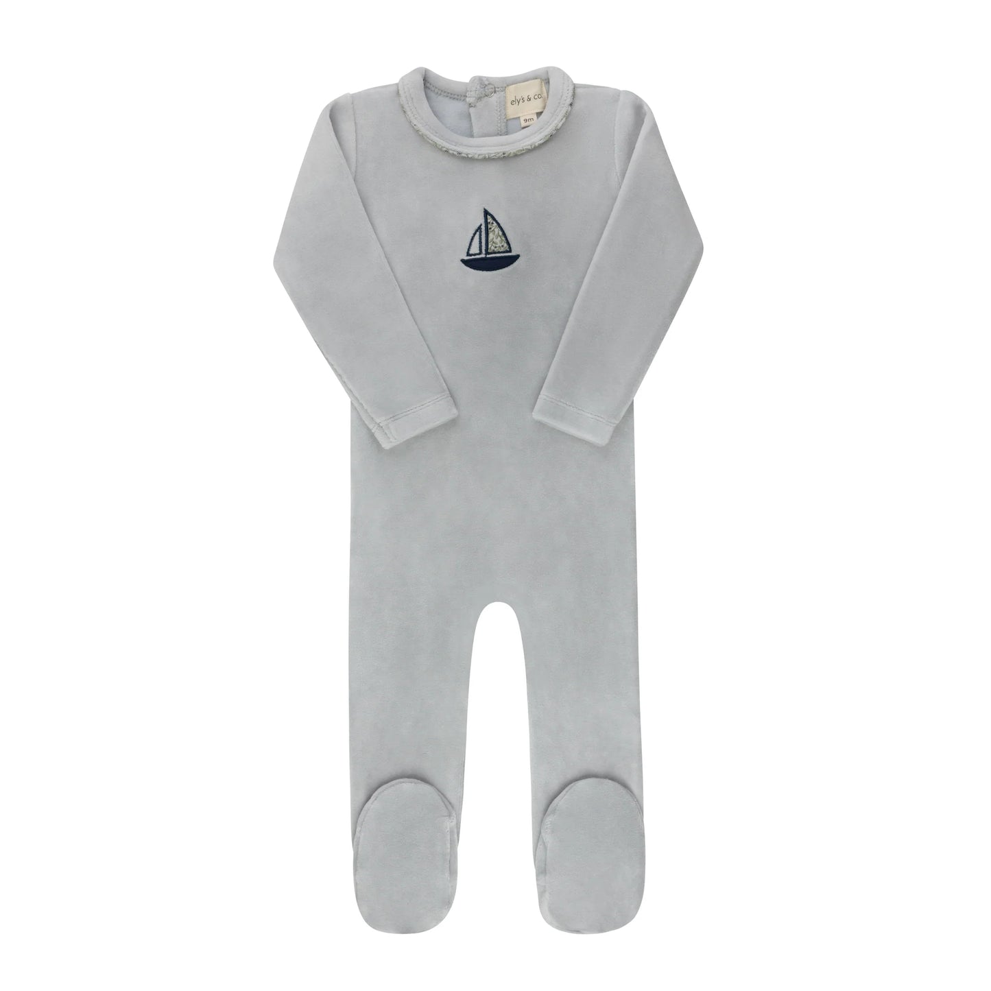 Elys Embroidered Liberty / Berry Collection Footie