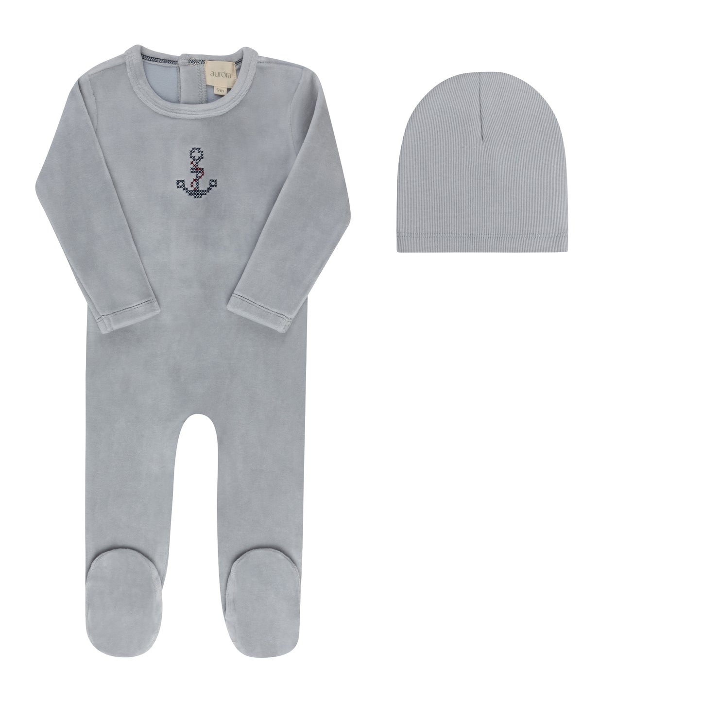 Aurora Cross Stitch Collection Footie & Beanie