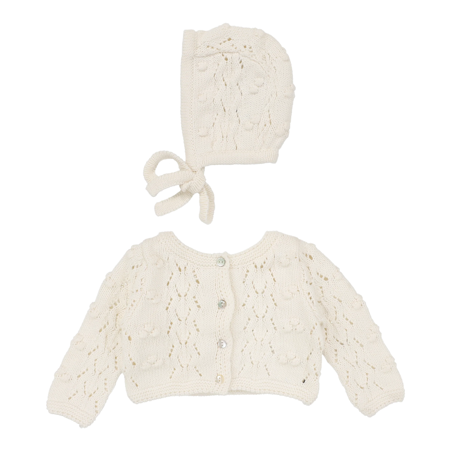 popcorn-weave-cardigan-set