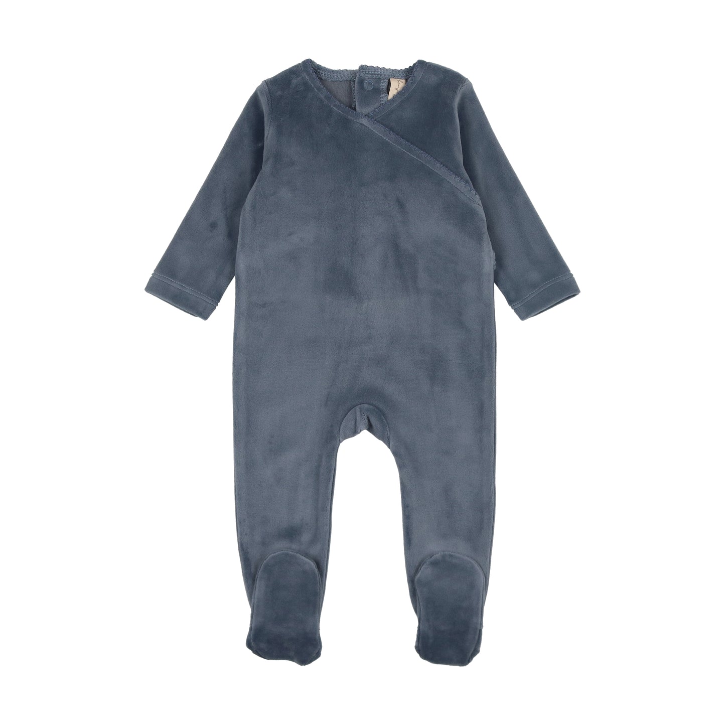 Velour Scalloped Collar Footie