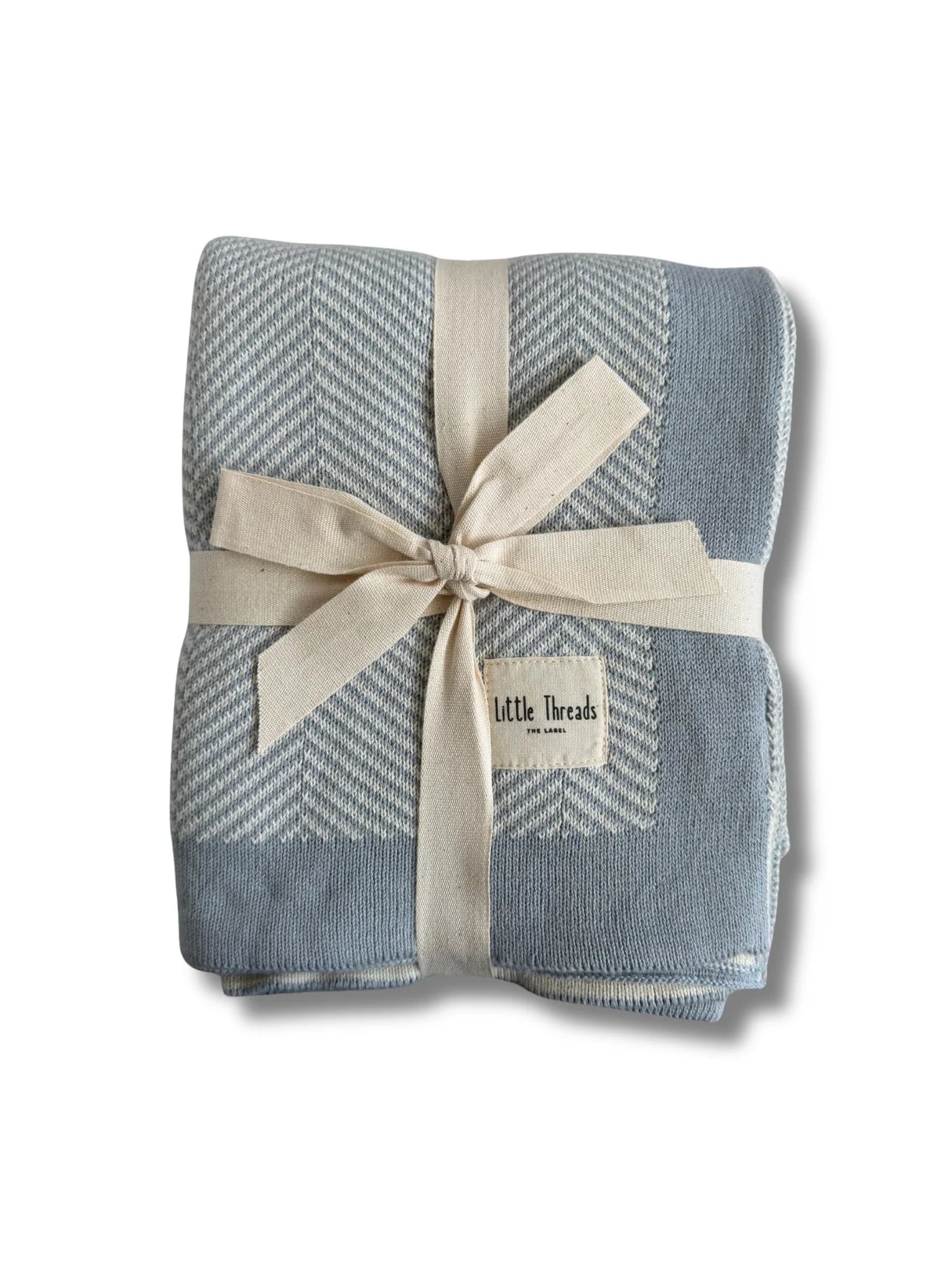 Little Threads Herringbone Knit Blanket