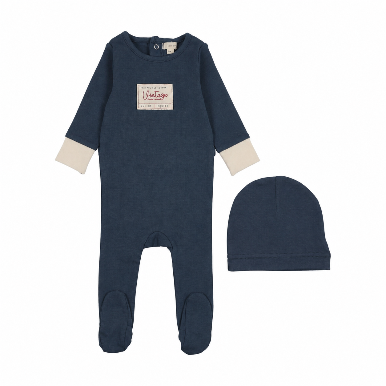 Lil Legs VARSITY CREST FOOTIE SET