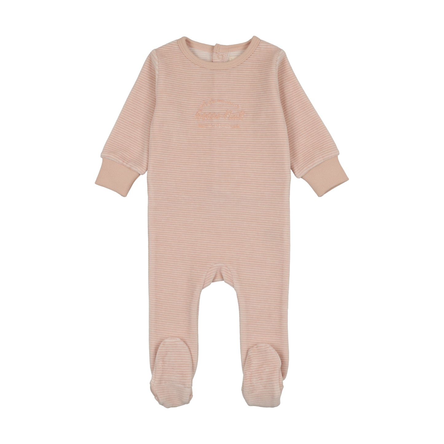 Lil Legs VELOUR STRIPE FOOTIE