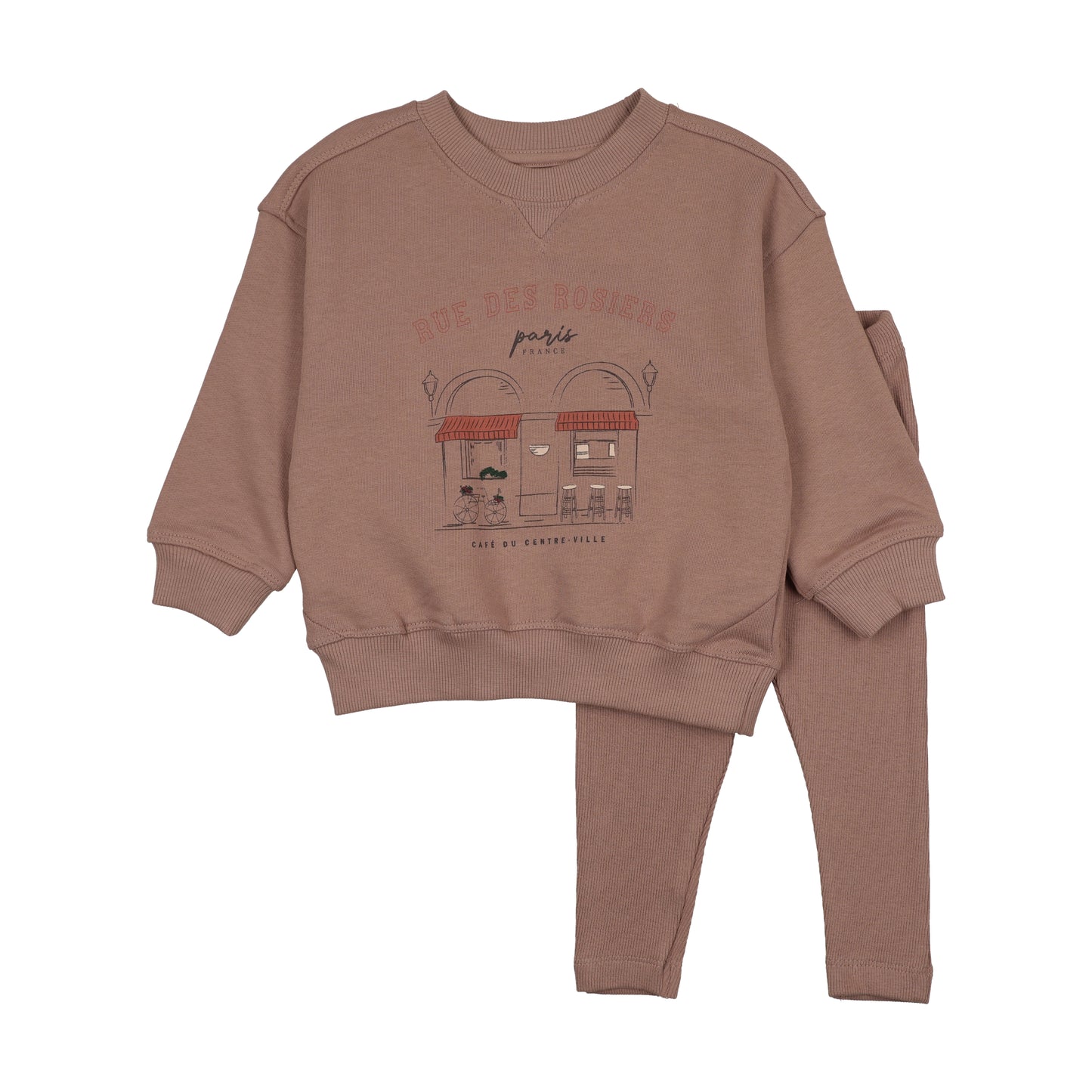 Lil Legs CAFE GIRL SWEATSHIRT SET