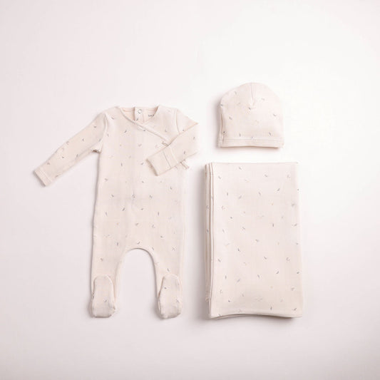 Bee & Dee Flutter & Fly Footed Beanie - Full Set
