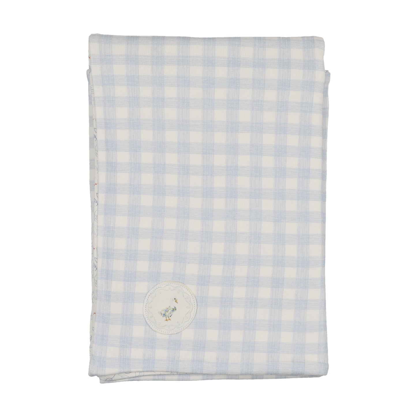 Bee & Dee Goose Plaid Chalk White Boys Blanket