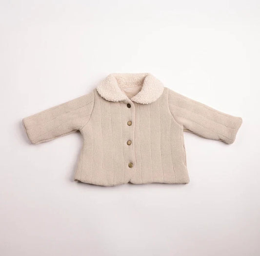 Bee & Dee Sherpa Collar Knit Jacket