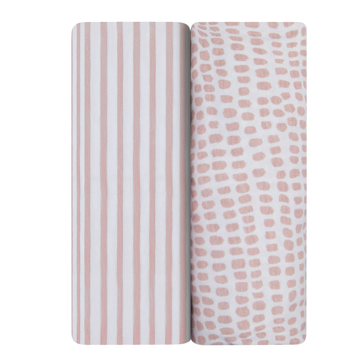 Ely's & Co. - Waterproof Bassinet Sheet Set 100% Jersey Cotton 2 Pack