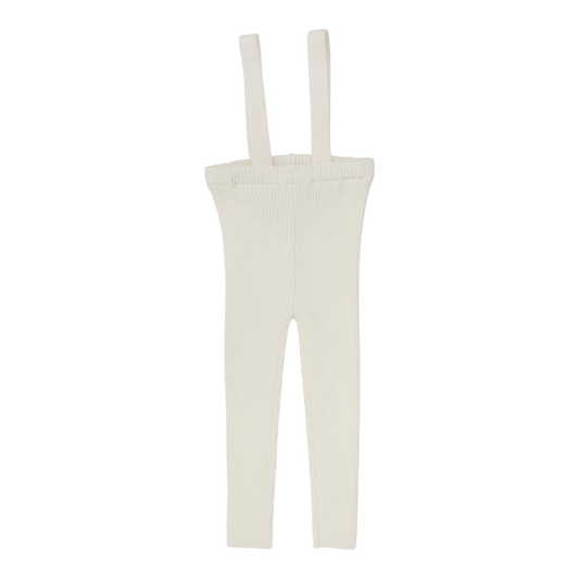 Lil Legs Girls Embroidered Shirt & Knit Suspender Leggings