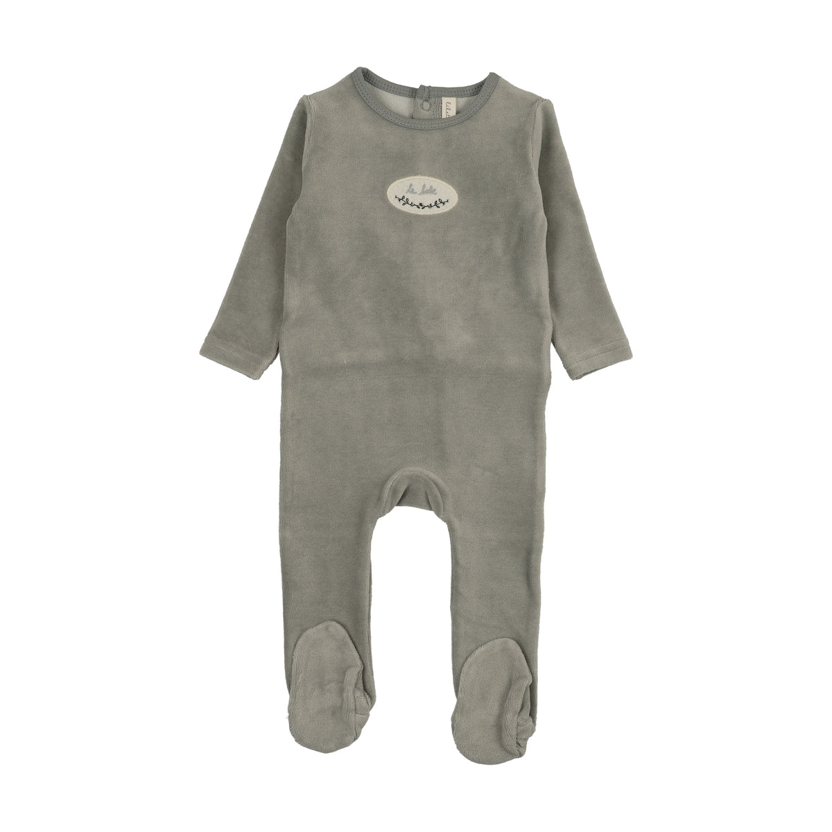 Lil Legs VELOUR PATCH FOOTIE