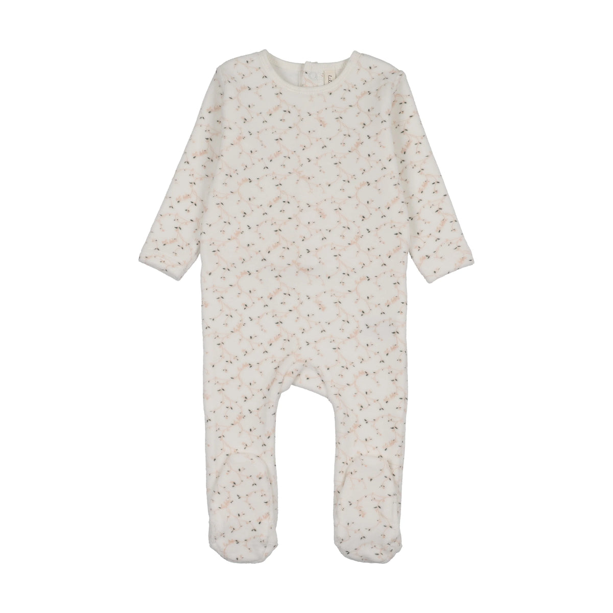 Lil Legs BRANCH VELOUR FOOTIE