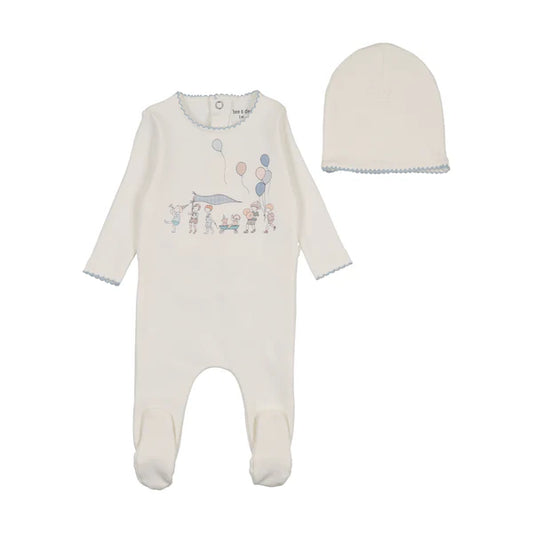 Little Tot Parade Footie/Bonnet