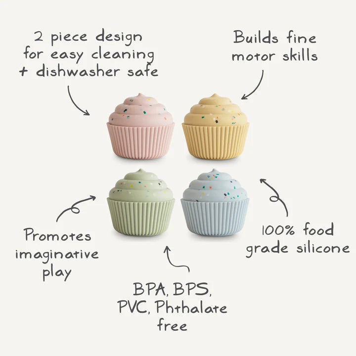 Mushie Mix and Match Cupcake Toy