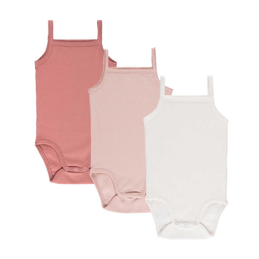 Ely's & Co 3 Pack Girls Jersey Cotton Undershirt