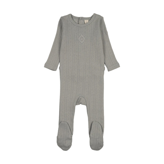 Lil Legs Geo Floral Embroidered Footie