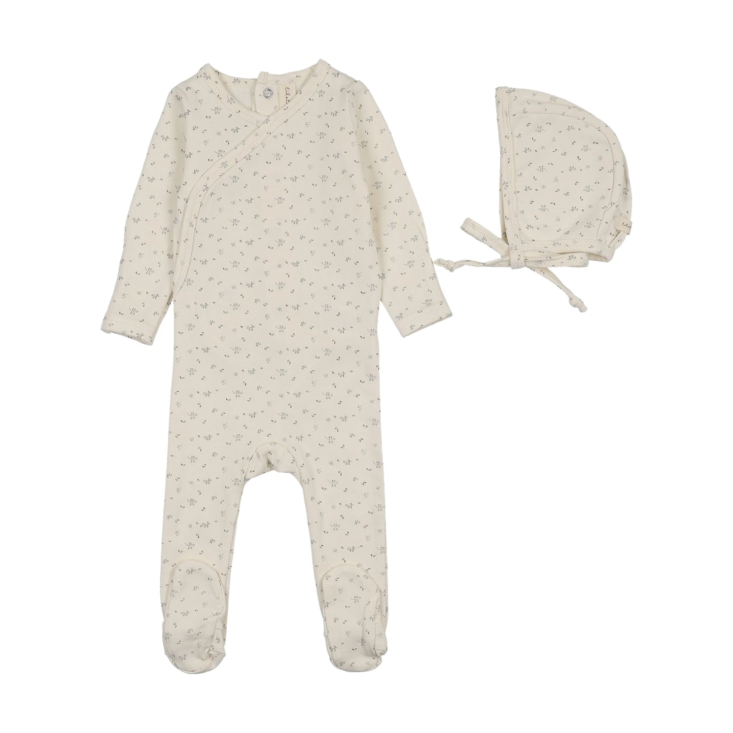 Lil Legs Printed Wrapover Footie Set