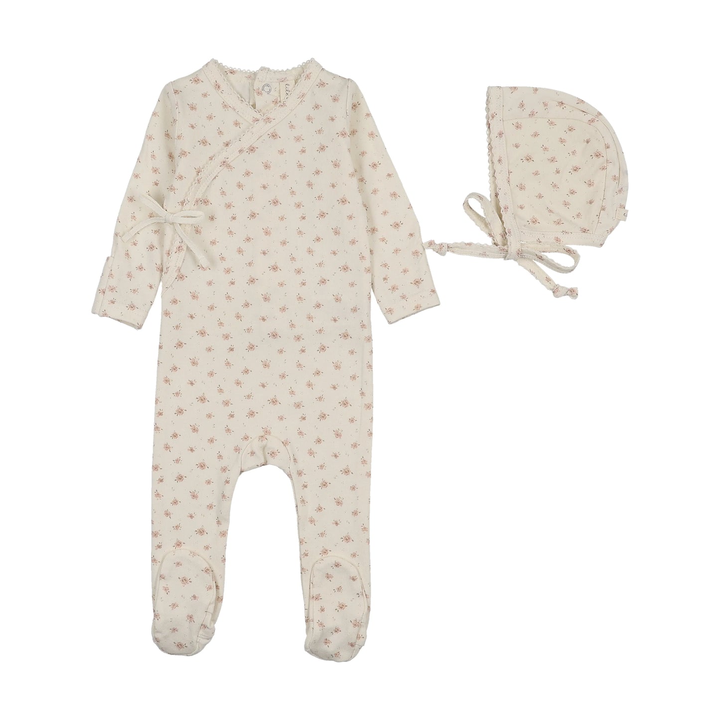 Lil Legs Printed Wrapover Footie Set