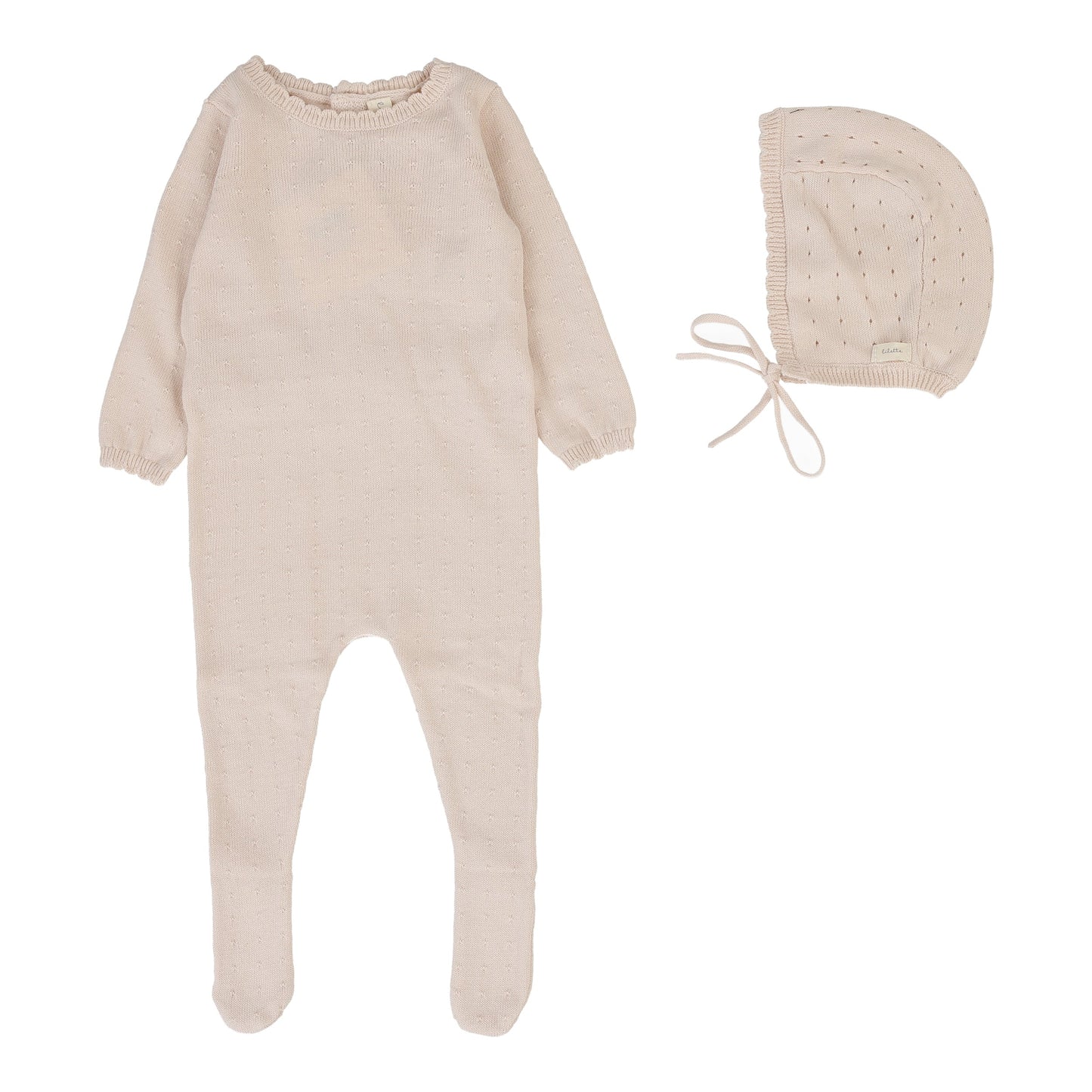 dotty-knit-footie-set