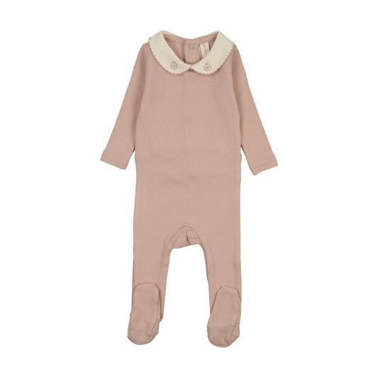 Lil Legs Sweetheart Collar Footie