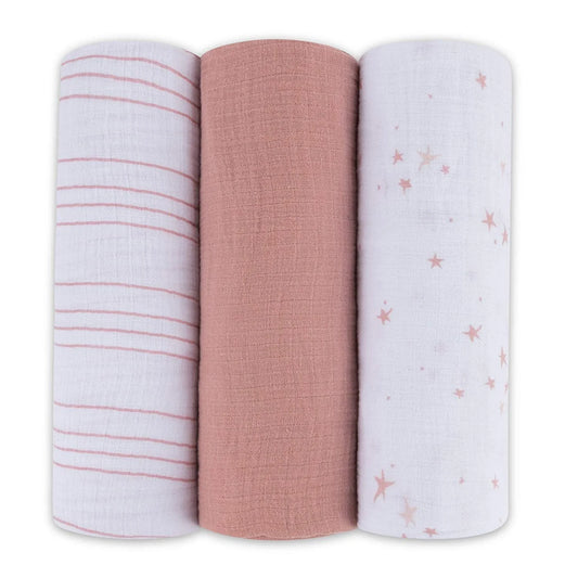 Ely's & Co. - Cotton Muslin Swaddle 3 Pack