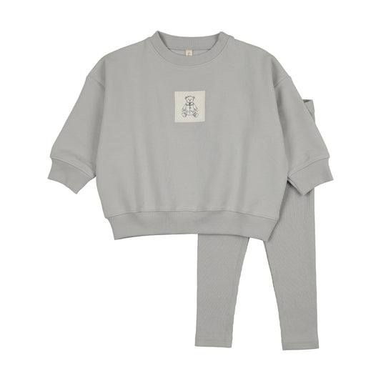 Lil Legs Graphic Tag Sweatshirt Set