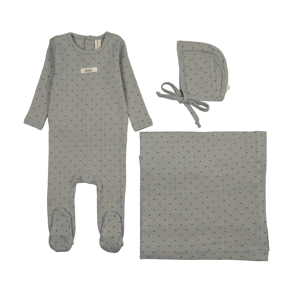Lil Legs Floret Print Layette Set