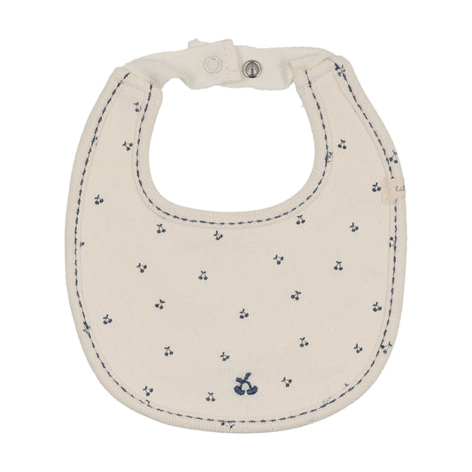 Lil Legs Cherry Pointelle Bib