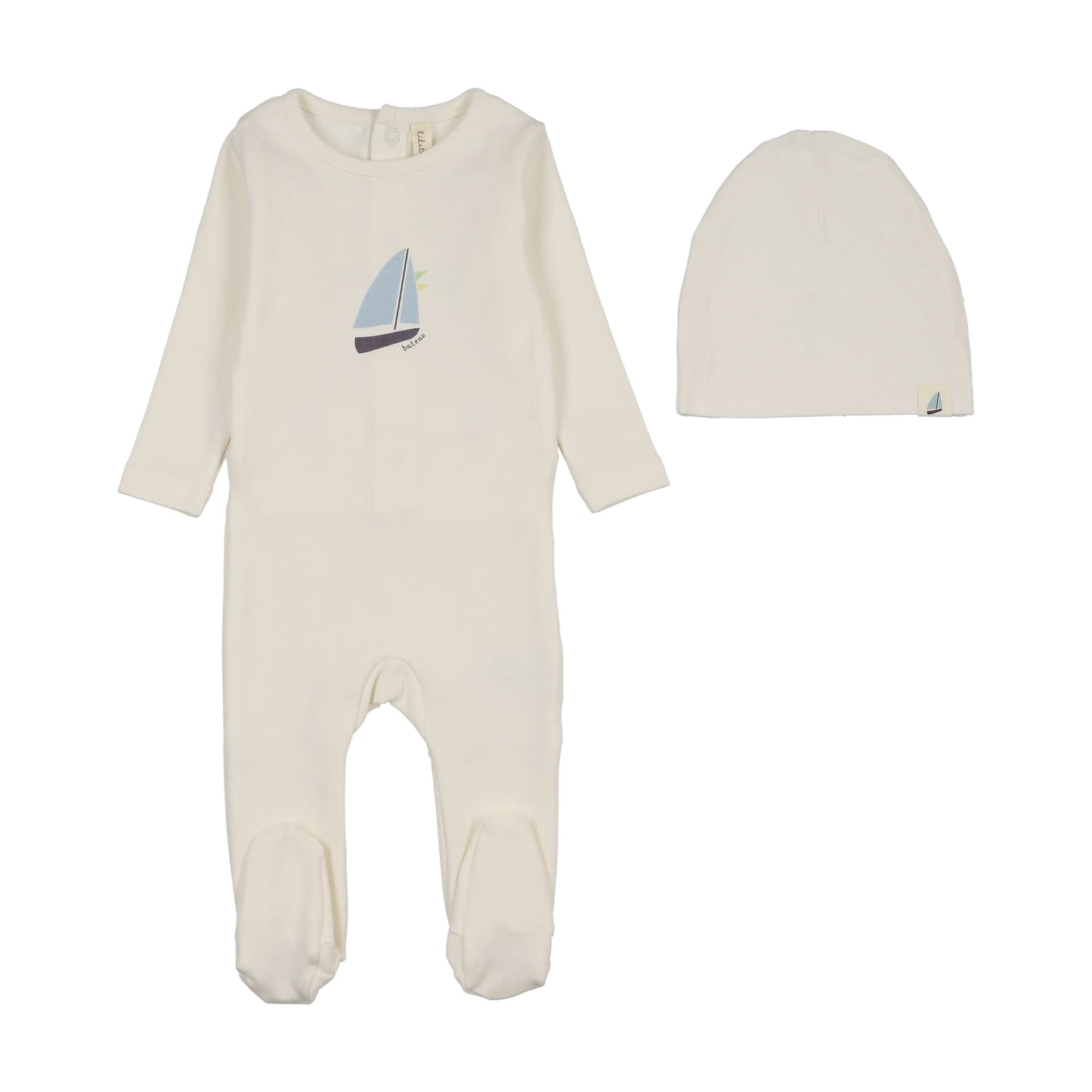 Lil Legs Nautical Graphic Footie Set