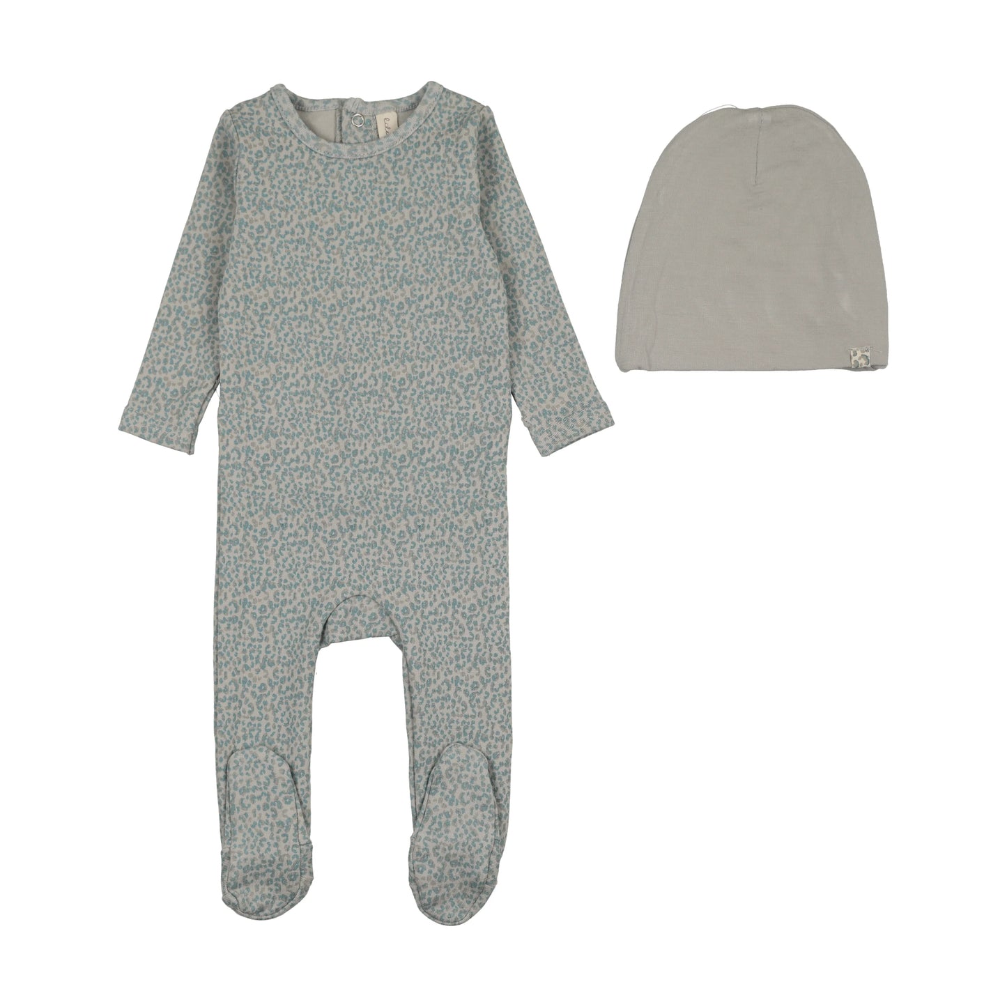 Lil Legs Spotted Print Footie Set