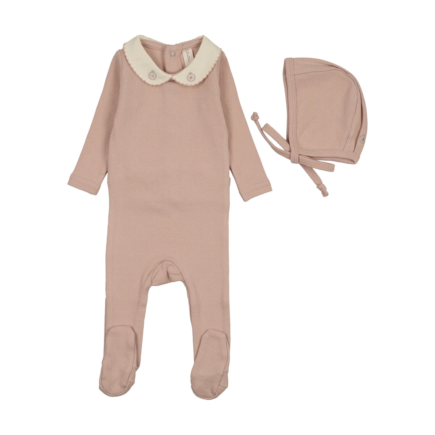 Lil Legs Sweetheart Collar Footie Set