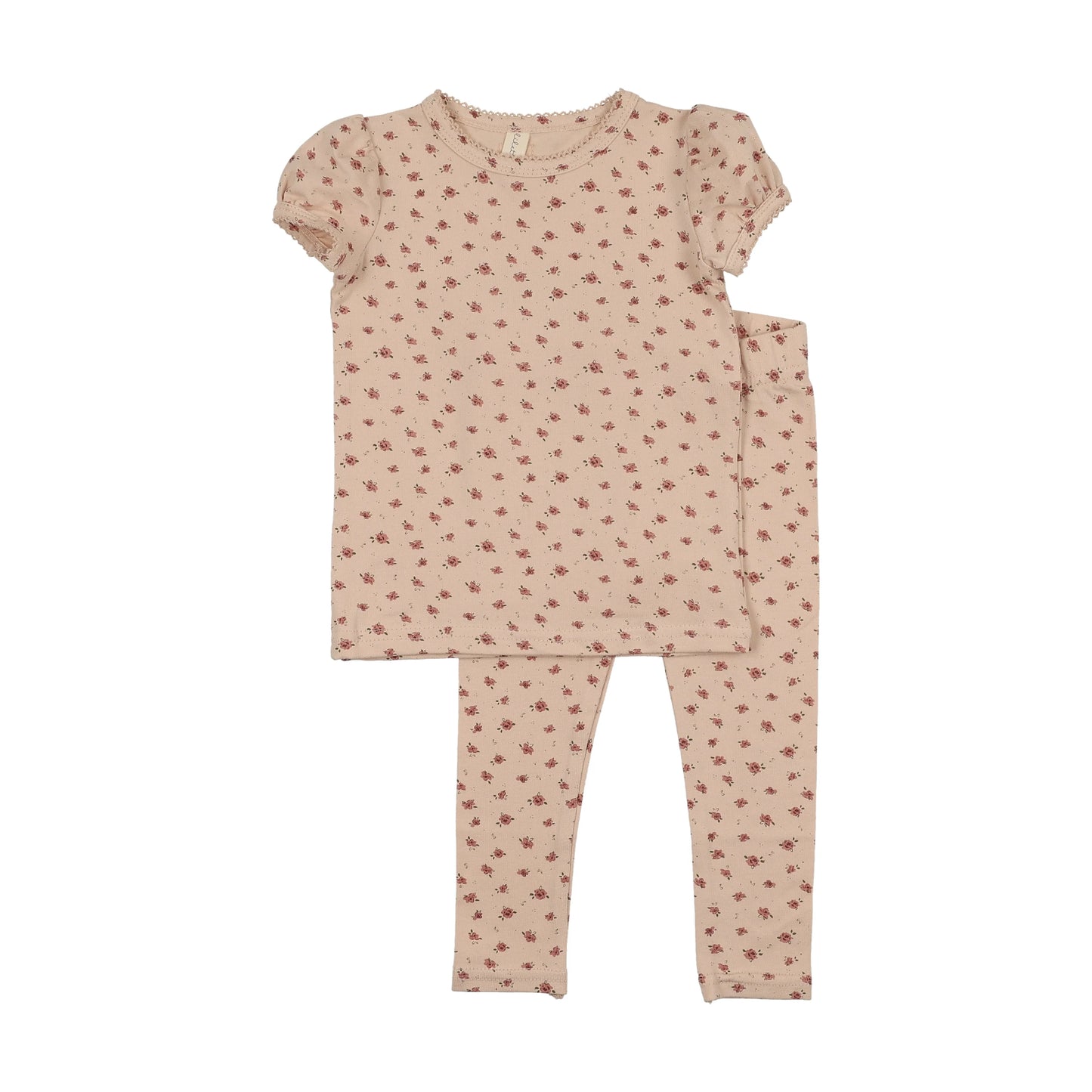 Lil Legs Printed Short Sleeve Legging Set