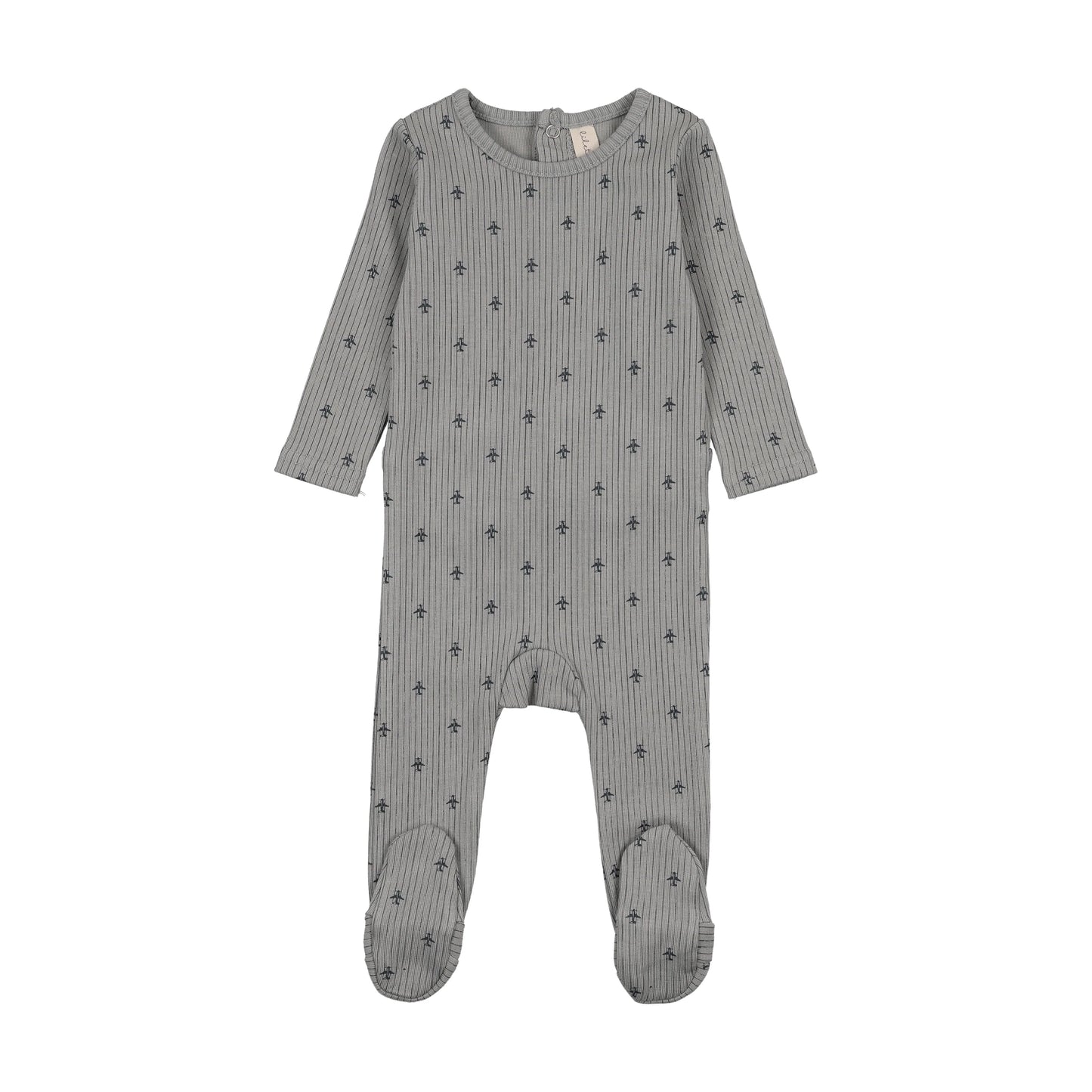Lil Legs Striped Planes Footie