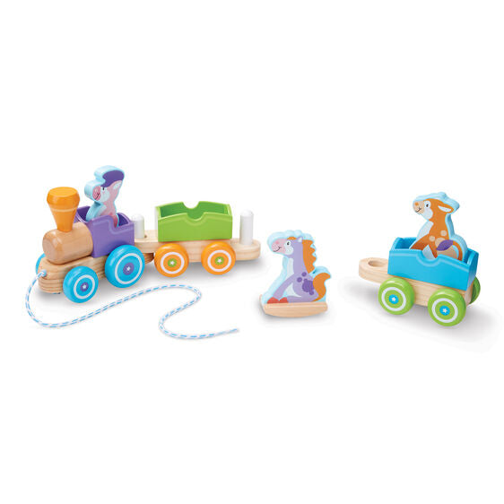 Melissa & Doug - Rocking Farm Animals Pull Train