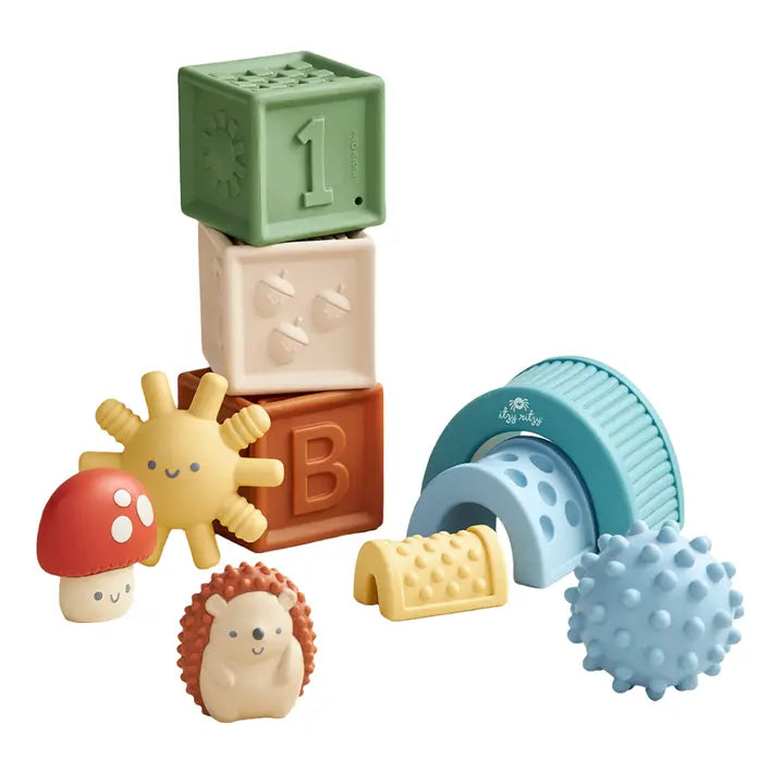 Itzy Ritzy Itzy Blocks Friends Sensory Block Set