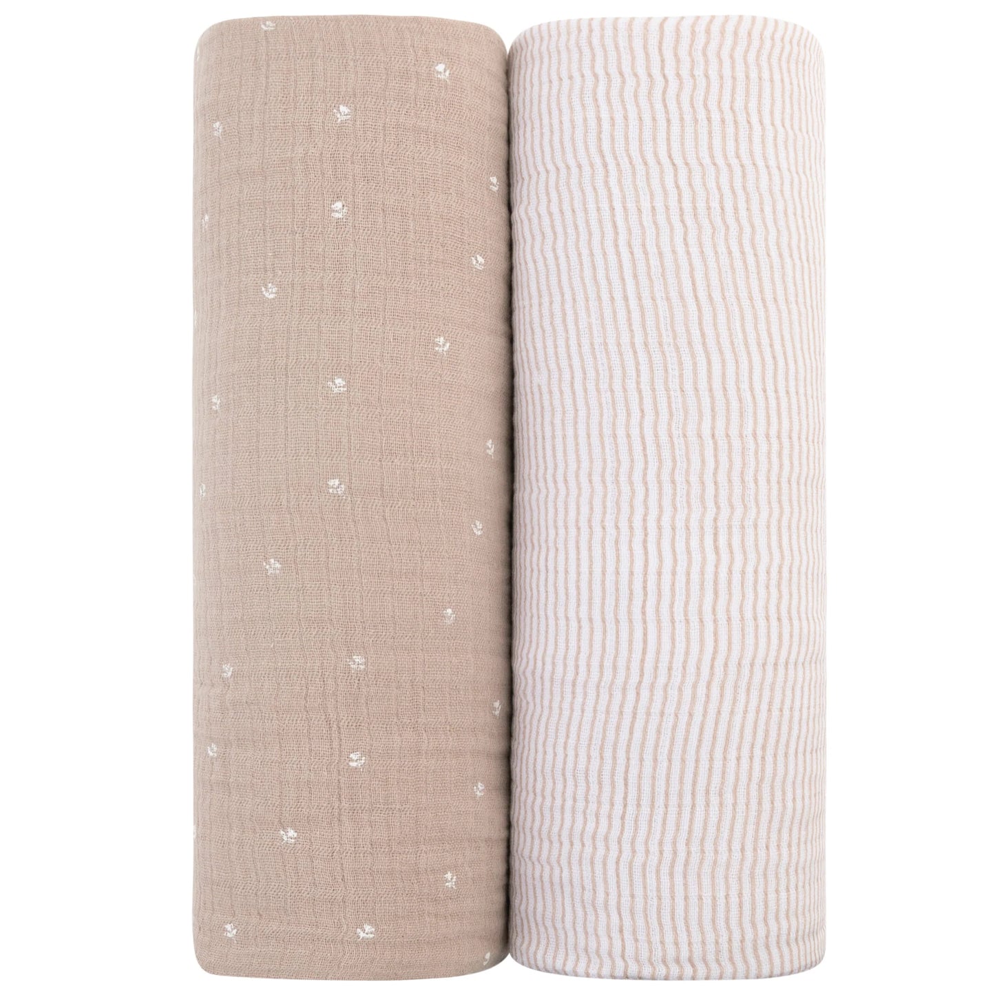 Ely's & Co 2 Pack Cotton Muslin Swaddle Blanket
