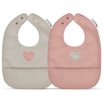 Bleu La La - Soft Vegan Leather Bibs 12 -24 Months