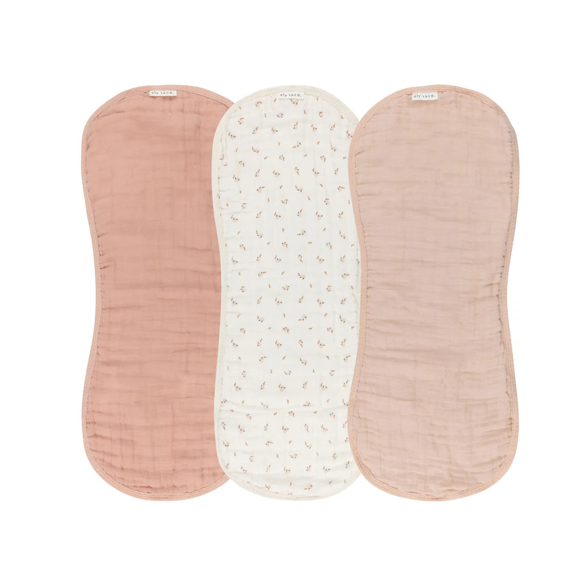 Ely's & Co. - 3 Pack Muslin Burp Cloths