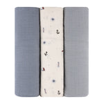 Ely's & Co. - 3 Pack Muslin Swaddles