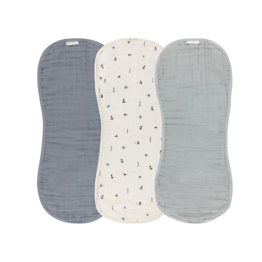 Ely's & Co. - 3 Pack Muslin Burp Cloths