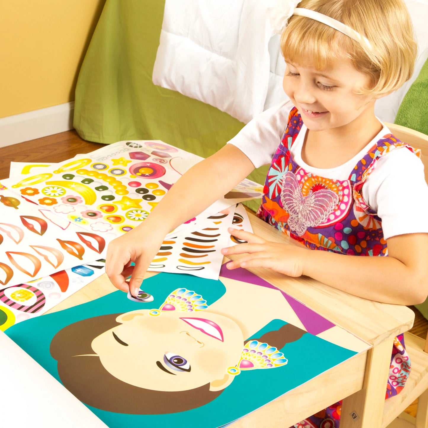 Melissa and Doug Make-A-Face Fashion Faces Sticker Pad