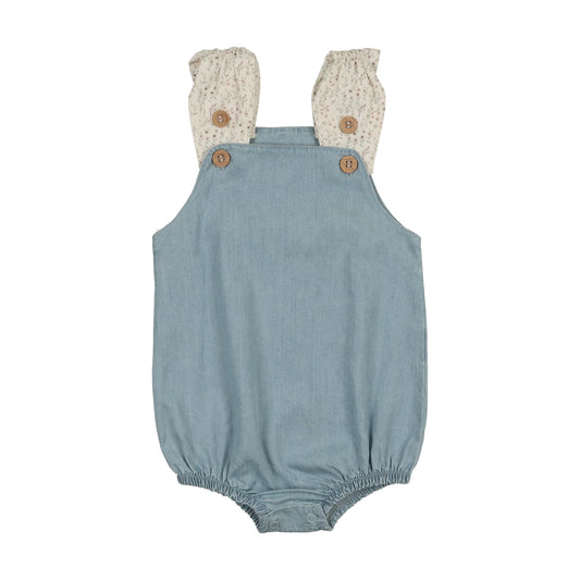 Mon Tresor Daisy Denim Girls Romper