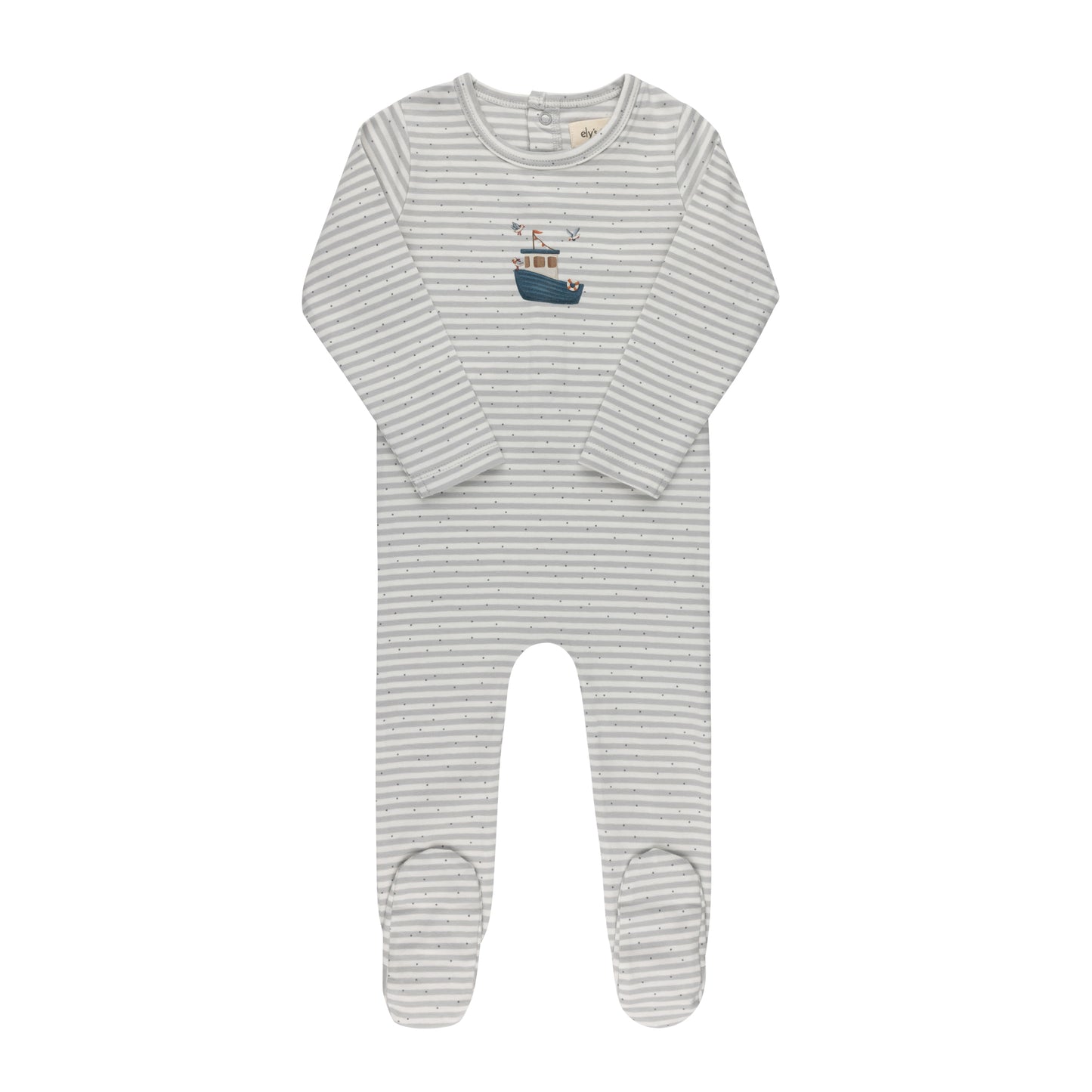Elys Nautical Stripe Collection Footie