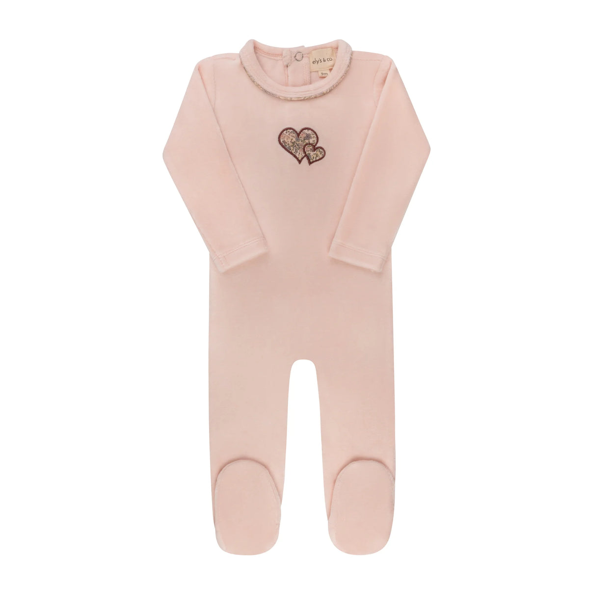 Elys Embroidered Liberty / Berry Collection Footie