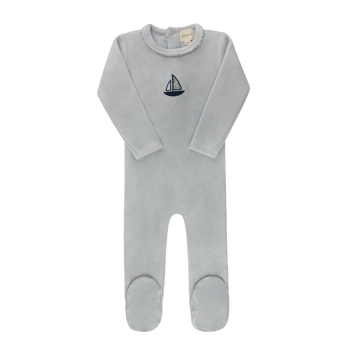 Elys Embroidered Liberty / Berry Collection Footie