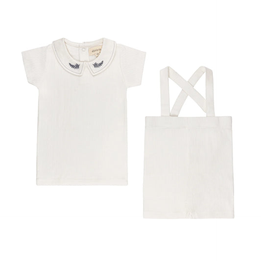 Ely's & Co. - Embroidered Collar Collection 2Pc Set