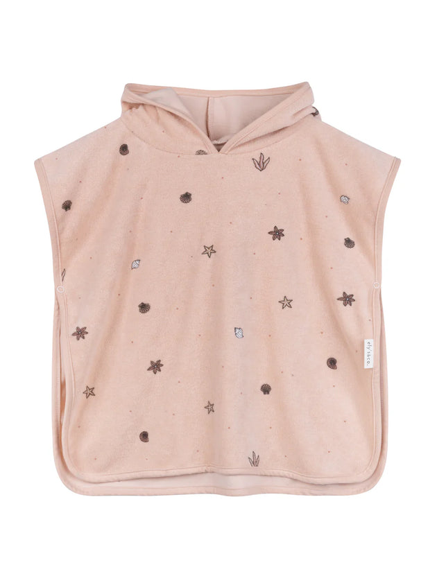 Ely's & Co. - Printed Nautical Floral Terry Poncho