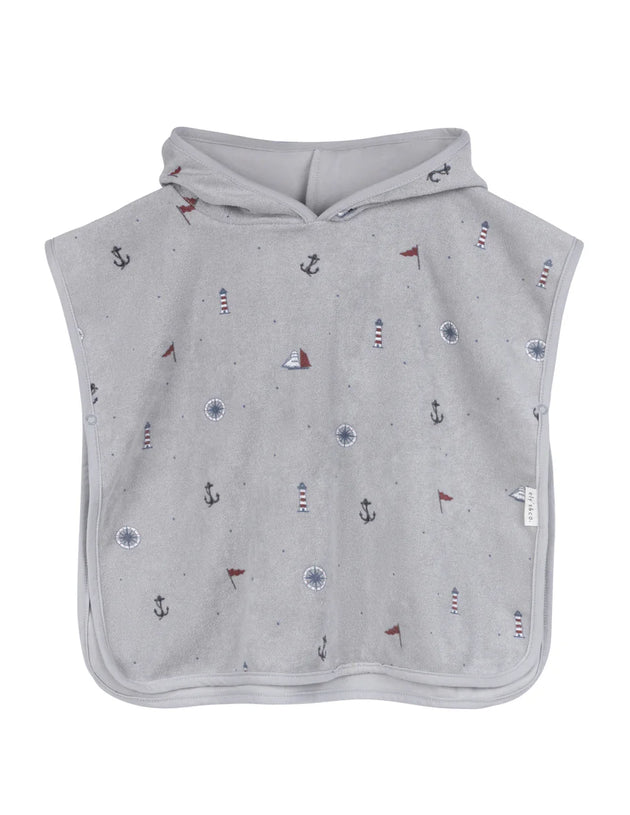 Ely's & Co. - Printed Nautical Terry Poncho